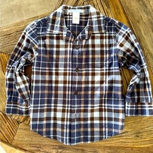 Janie and Jack Checkered Cotton Shirt